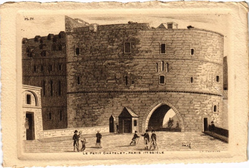 Carte postale ancienne Ancien Paris Petit Chatelet