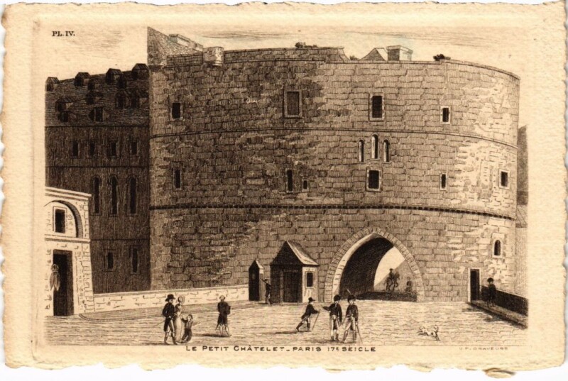 Carte postale ancienne Ancien Paris Petit Chatelet