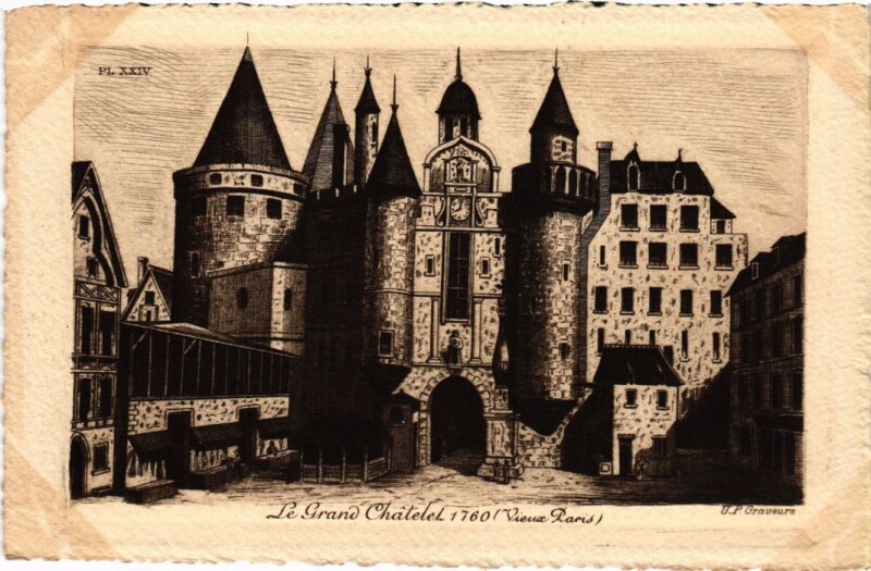 Carte postale ancienne Ancien Paris Grand Chatelet