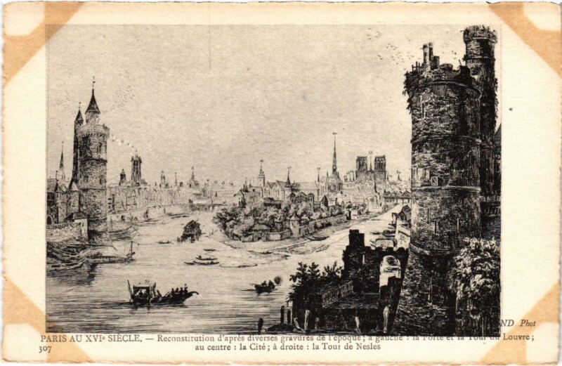 Carte postale ancienne Ancien Paris Tour de Nesle
