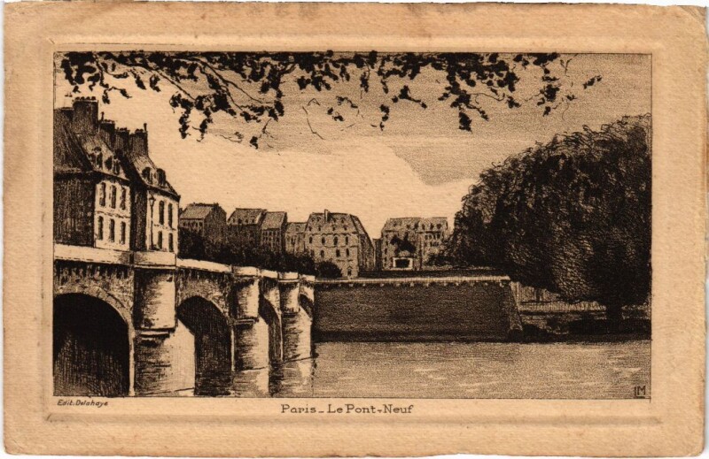 Carte postale ancienne Ancien Paris le Pont-Neuf