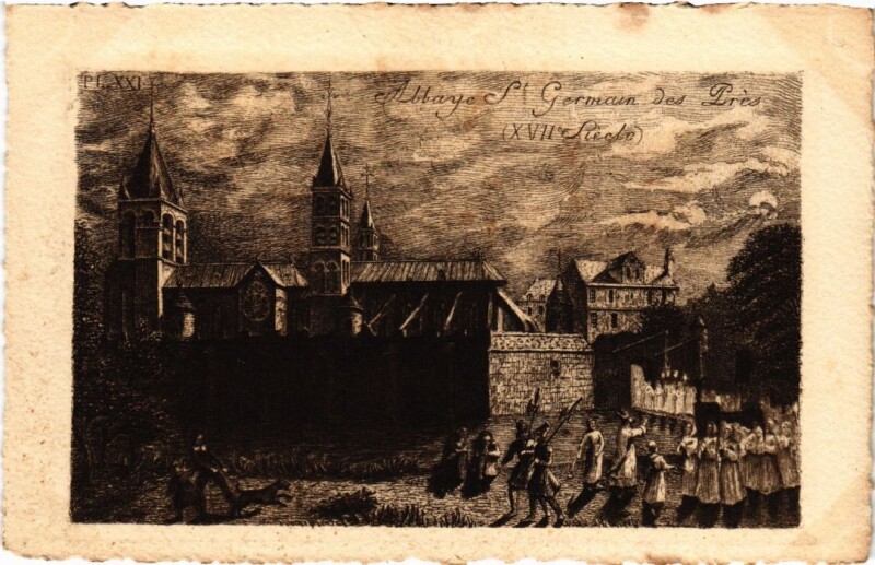 Carte postale ancienne Ancien Paris Abbaye Saint-Germain des Pres
