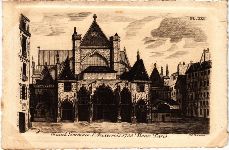 Carte postale ancienne Vieux Paris Saint-Germain de l'Auxerrois