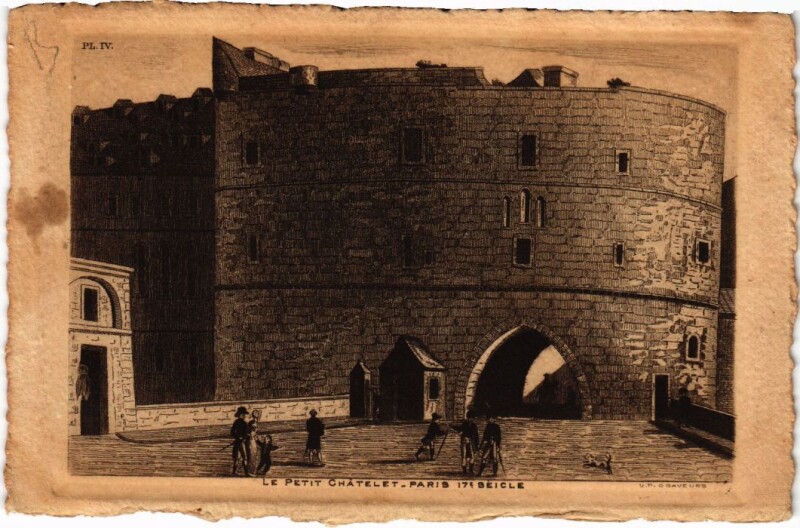Carte postale ancienne Ancien Paris Petit Chatelet