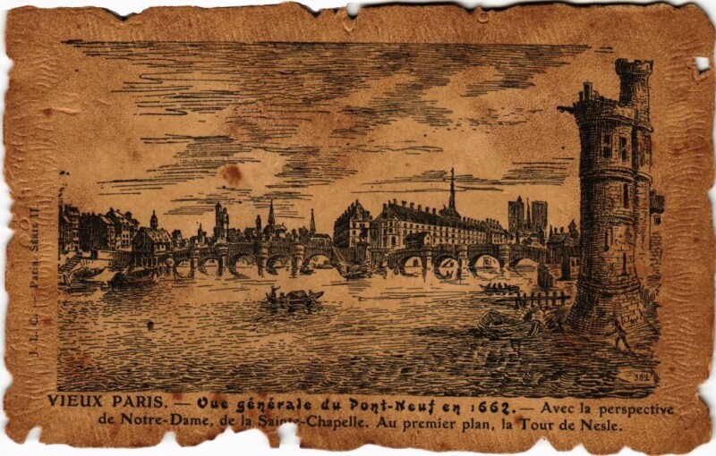 Carte postale ancienne Vieux Paris Le Pont-Neuf