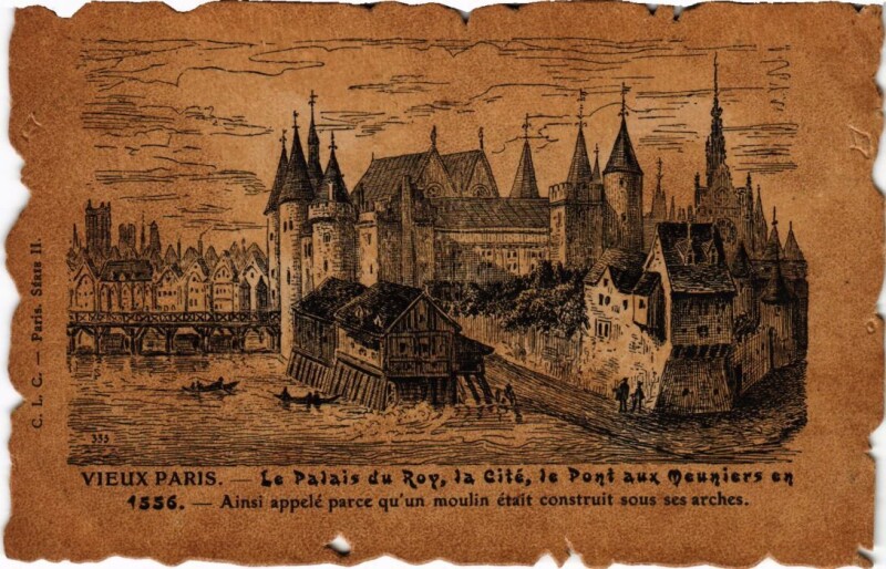 Carte postale ancienne Vieux Paris Palais du Roy la Cite