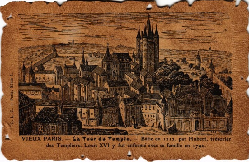 Carte postale ancienne Vieux Paris Tour du Temple