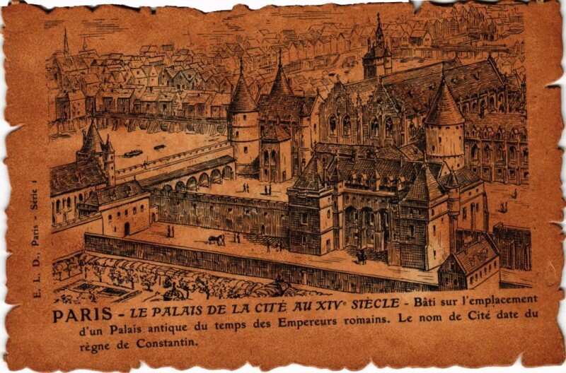 Carte postale ancienne Vieux Paris Palais de la Cite