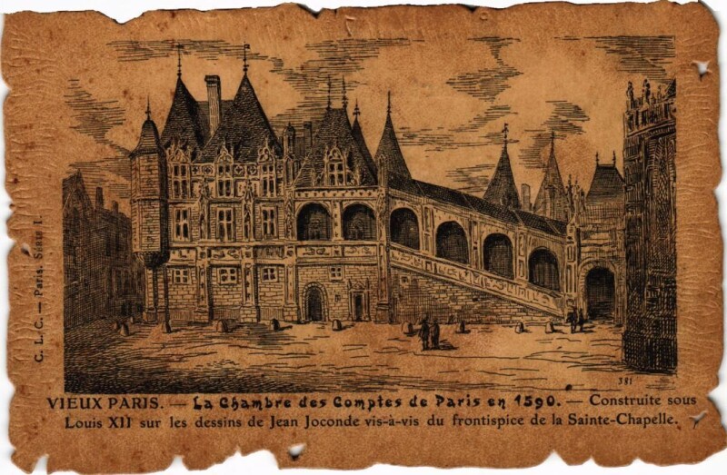 Carte postale ancienne Vieux Paris Chambre des Comptes
