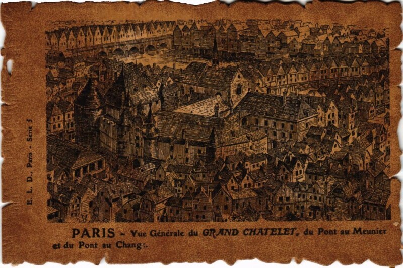 Carte postale ancienne Vieux Paris Grand Chatelet