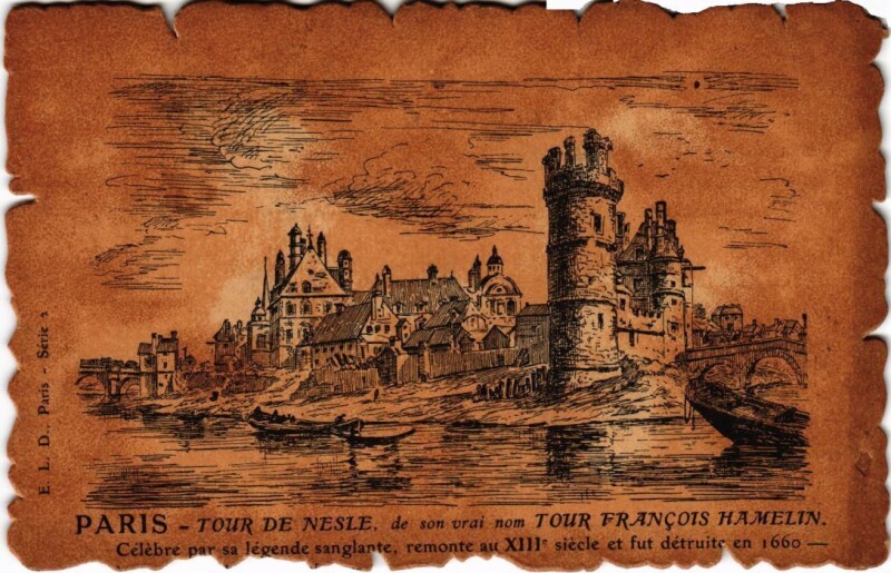 Carte postale ancienne Vieux Paris Tour de Nesle