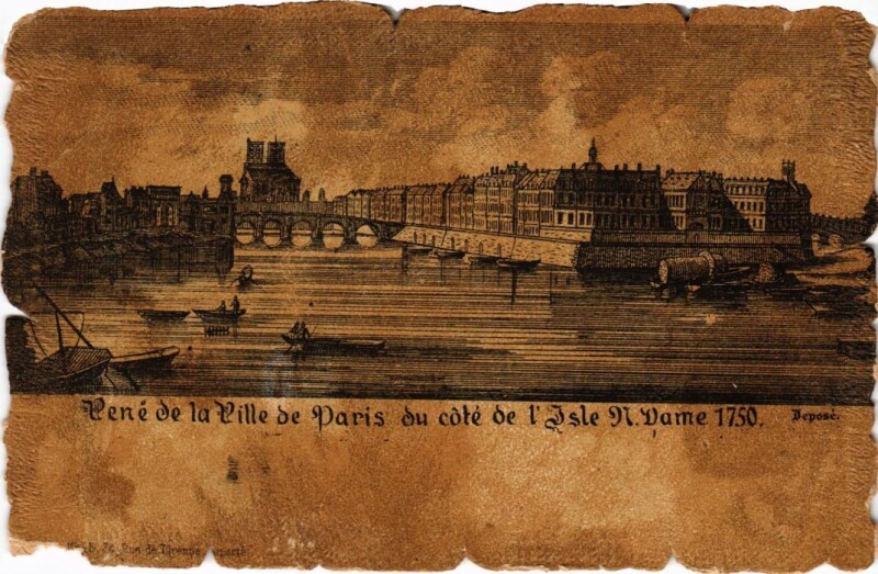 Carte postale ancienne Vieux Paris Isle Notre-Dame