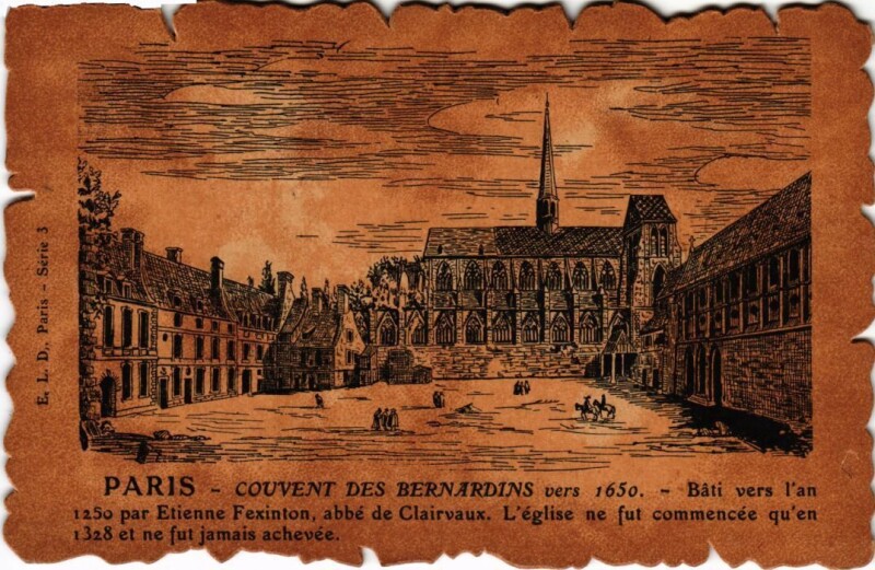 Carte postale ancienne Vieux Paris Couvent des bernardins