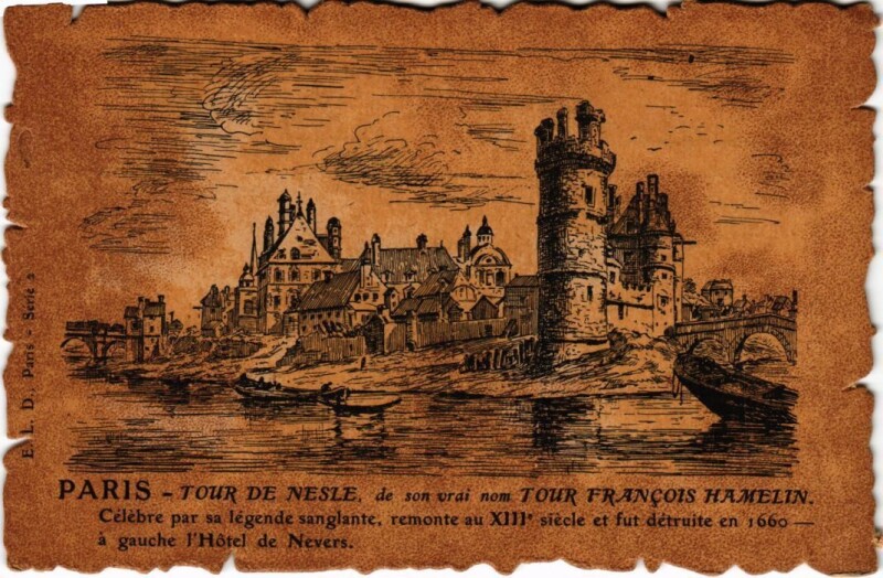 Carte postale ancienne Vieux Paris Tour de Nesle