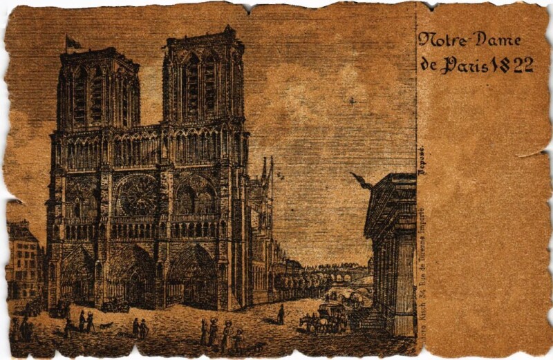 Carte postale ancienne Vieux Paris notre-Dame