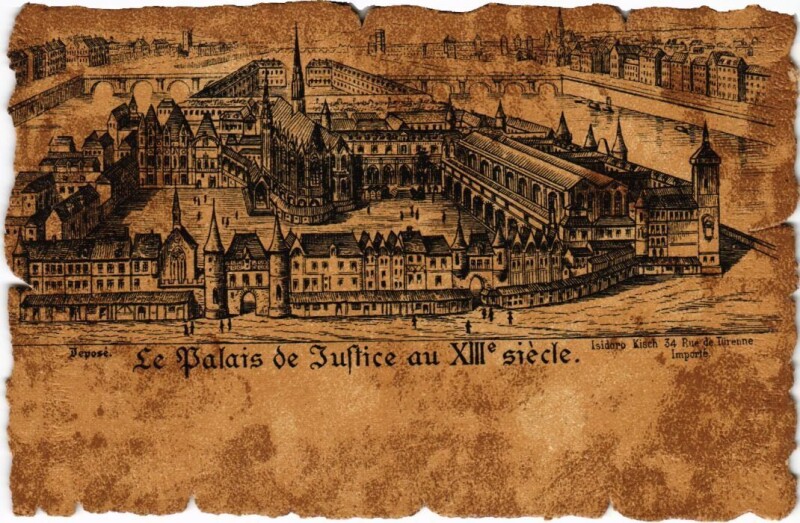 Carte postale ancienne Vieux Paris palais de Justice
