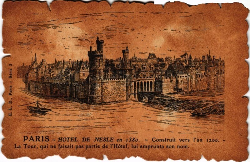 Carte postale ancienne Vieux Paris hotel de Nesle