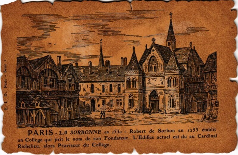 Carte postale ancienne Vieux Paris la Sorbonne