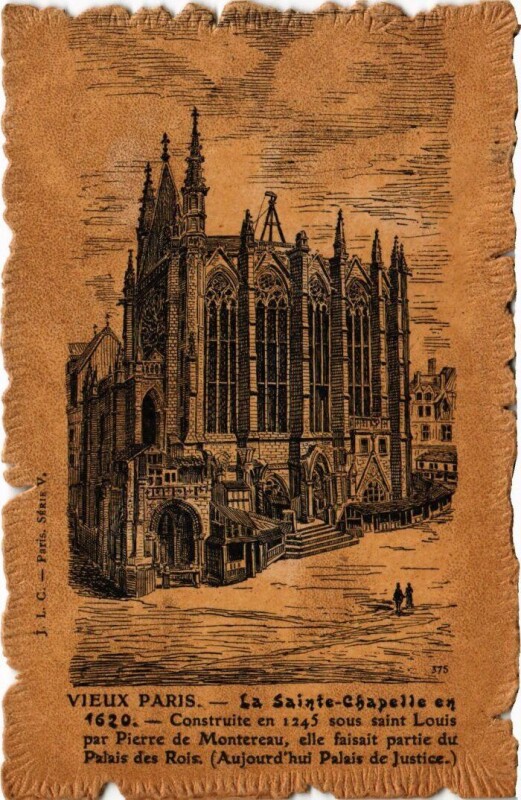 Carte postale ancienne Vieux Paris Sainte-Chapelle
