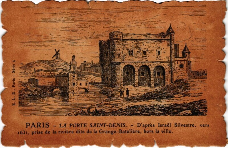 Carte postale ancienne Vieux Paris Porte Saint-Denis