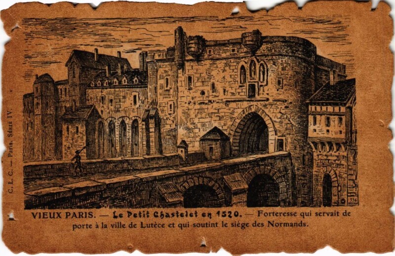 Carte postale ancienne Vieux Paris Le Petit Chastelet