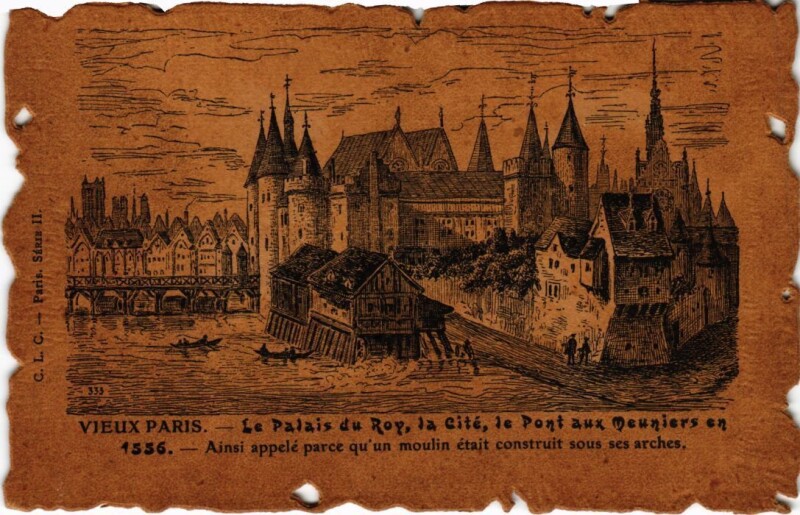 Carte postale ancienne Vieux Paris Palais du Roi La Cite