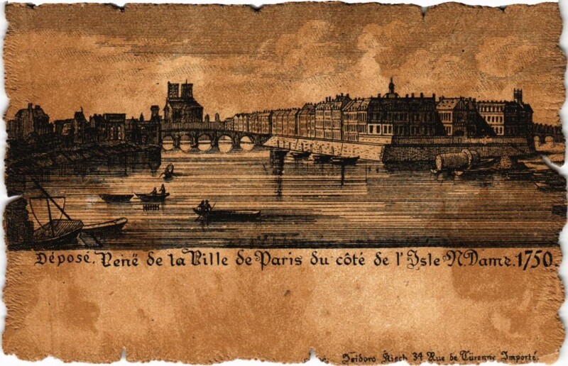 Carte postale ancienne Vieux Paris Isle Notre-Dame
