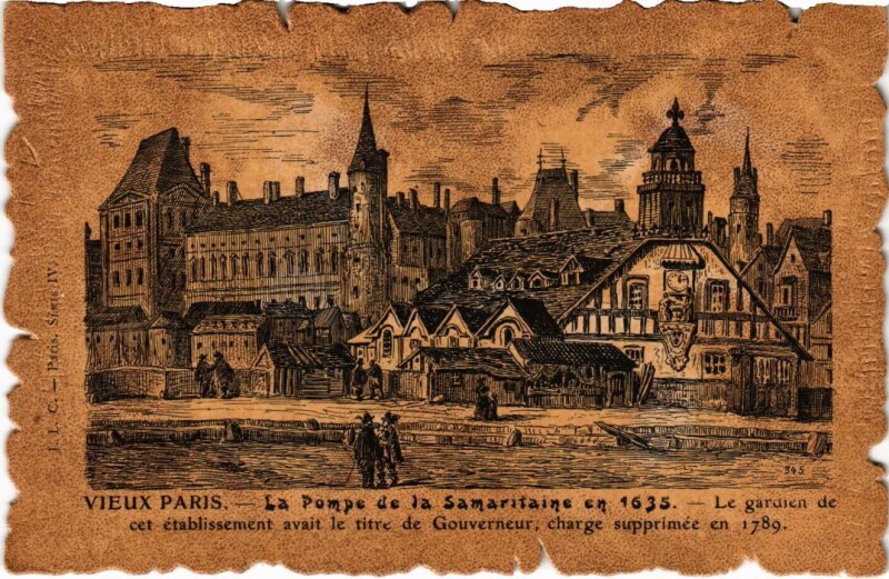 Carte postale ancienne Vieux Paris Pompe de la Samaritaine