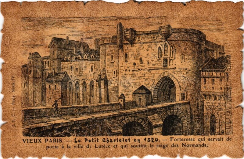 Carte postale ancienne Vieux Paris Le Petit Chastelet