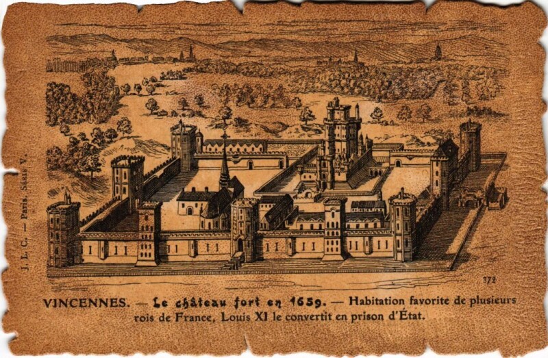Carte postale ancienne Vieux Vincennes Chateau Fort