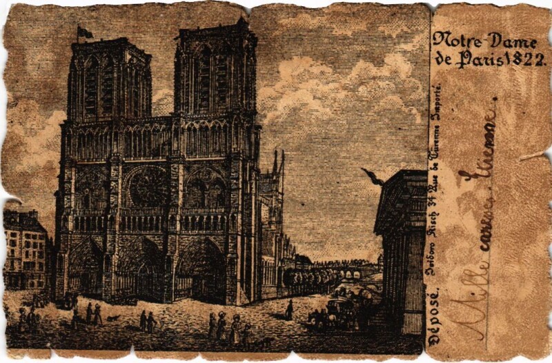 Carte postale ancienne Vieux Paris Notre-Dame