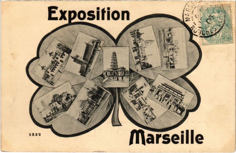 Carte postale ancienne Marseille Exposition Marseille - Scenes à Marseille