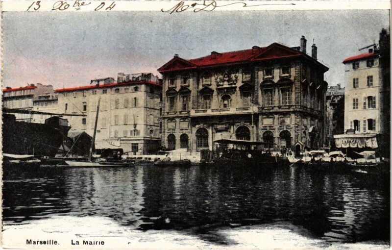 Carte postale ancienne Marseille La Mairie à Marseille