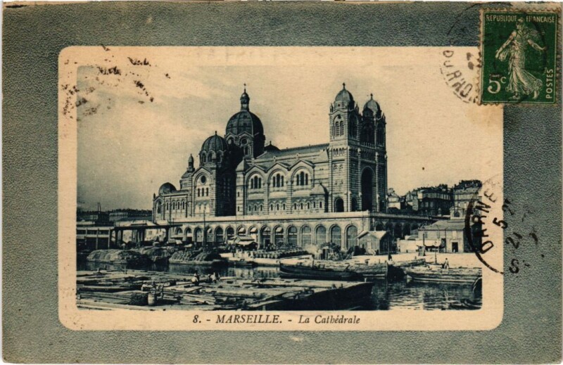 Carte postale ancienne Marseille La Cathedrale à Marseille