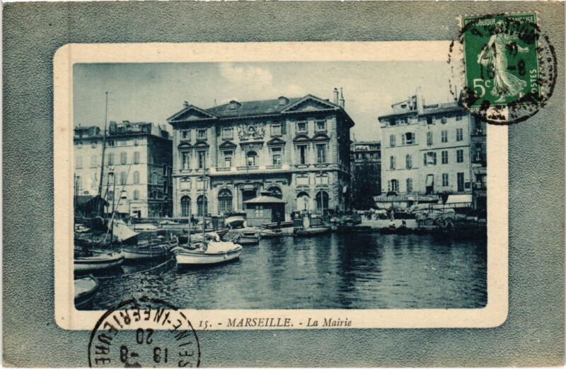 Carte postale ancienne Marseille La Mairie à Marseille