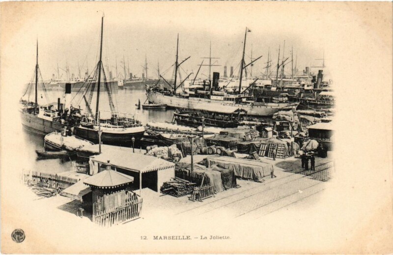 Carte postale ancienne Marseille La Joliette à Marseille