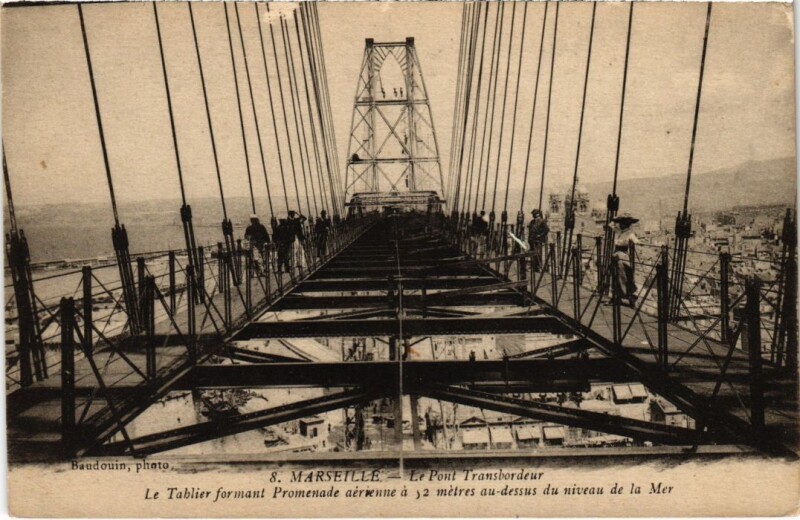 Carte postale ancienne Marseille Le Pont Transbordeur à Marseille