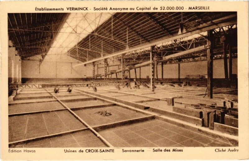 Carte postale ancienne Marseille Etablissement Verminck - Usines de Croix-Sante à Marseille