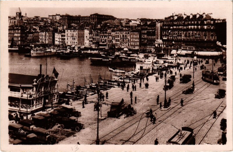 Carte postale ancienne Marseille Le Quai des Belges à Marseille
