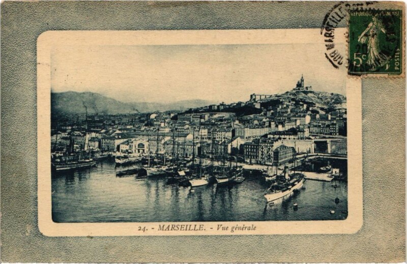 Carte postale ancienne Marseille Vue Generale à Marseille
