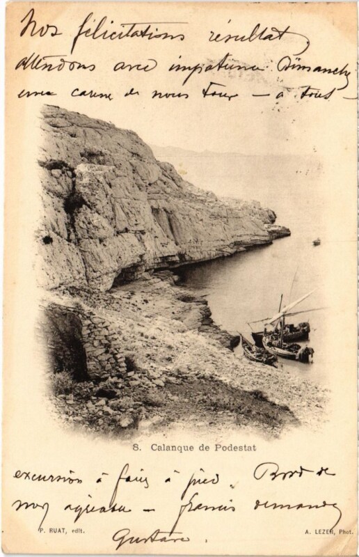 Carte postale ancienne Calanque de Podestat