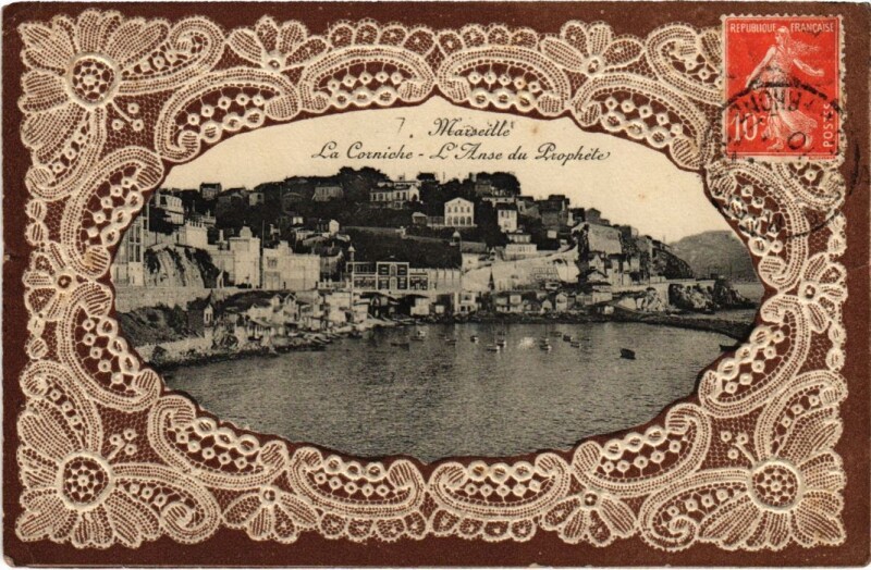Carte postale ancienne Marseille La Corniche - L'Anse du Prophete à Marseille