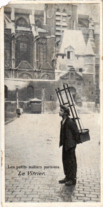 Carte postale ancienne Paris Petits Metiers le Vitrier