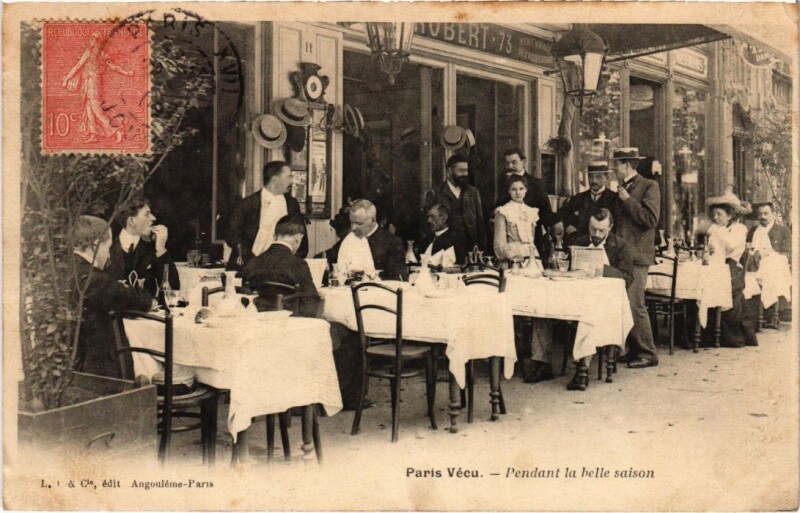 Carte postale ancienne Paris Vecu. pendant la belle saison