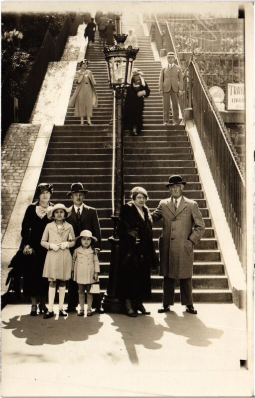 Carte postale ancienne Escaliers - Rue Maurice-Utrillo à Paris 18e