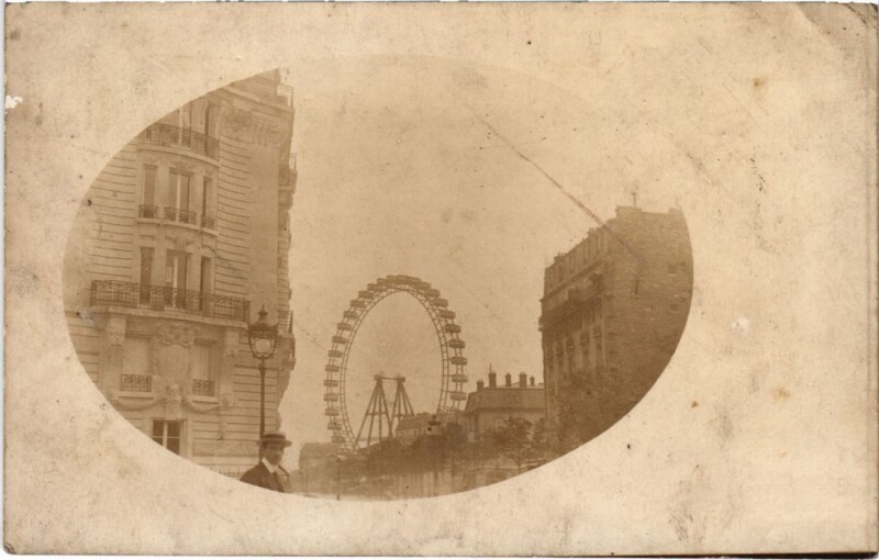Carte postale ancienne La Grande Roue à Paris 15e