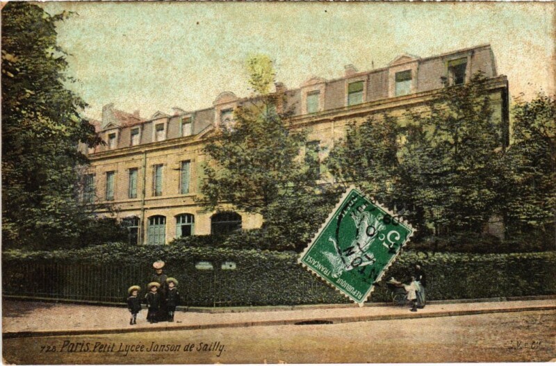 Carte postale ancienne Petit Lycée Janson de Sailly à Paris 16e