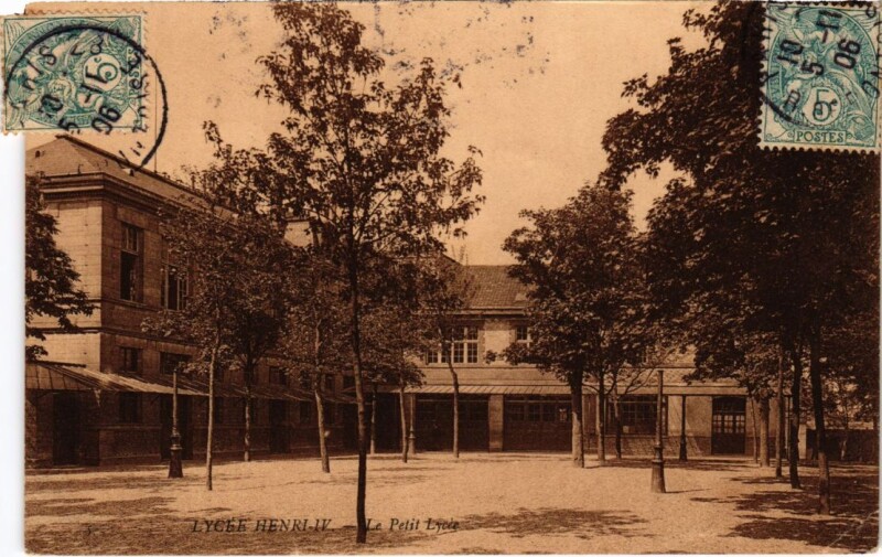 Carte postale ancienne Paris 5e Lycee henri Iv Le Petit Lycee à Paris 5e