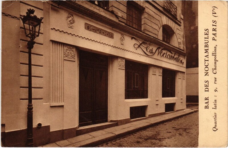 Carte postale ancienne Paris 5e 9, rue Champollion Bar des Noctambules à Paris 5e