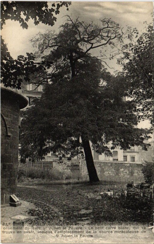 Carte postale ancienne Paris 5e Saint-Julien=le-Pauvre à Paris 5e